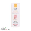 کرم ضد آفتاب رنگی و ضد پیری بژ تیره تراست با SPF50+ برای محافظت از پوست در برابر اشعه UV و آلودگی