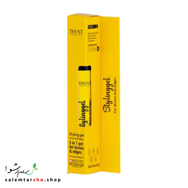 ژل لیفت ابرو تراست با برس دوطرفه، ماندگاری ۲۴ ساعته و بدون سفیدک برای استایل طبیعی ابرو