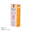 کرم ضد آفتاب رنگی و ضد پیری بژ روشن تراست با SPF50+ برای محافظت، آبرسانی و کاهش التهاب پوست
