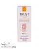 کرم ضد آفتاب رنگی و ضد پیری بژ روشن تراست با SPF50+ برای محافظت، آبرسانی و کاهش التهاب پوست