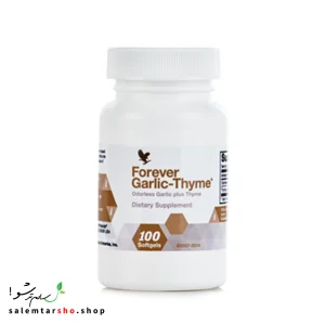مکمل فوراور گارلیک تایم حاوی عصاره سیر و آویشن جهت تقویت سیستم ایمنی، کاهش چربی و سلامت تنفس و گوارش